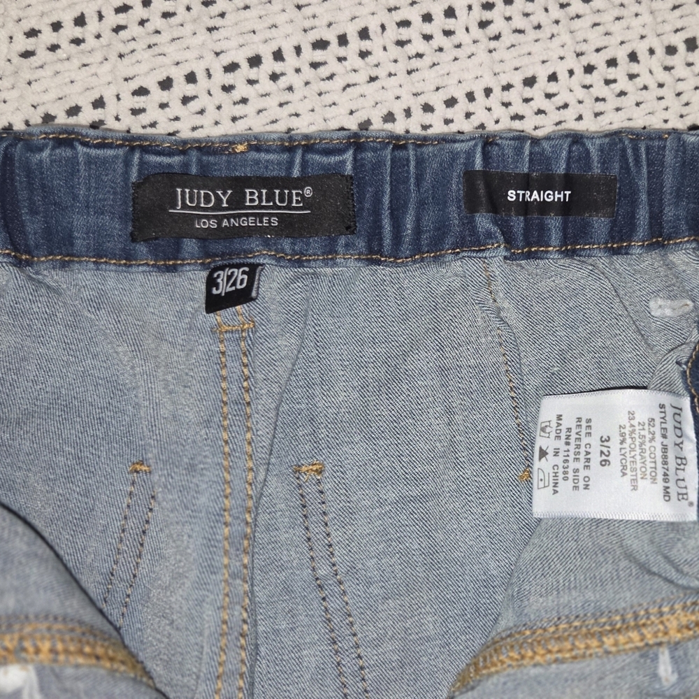 Judy Blue High Rise Charleston Straight Jeans Size 3/26 - Picture 5 of 8